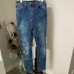 ONE TEASPOON Skinny Drop Crotch Jean Blue 27